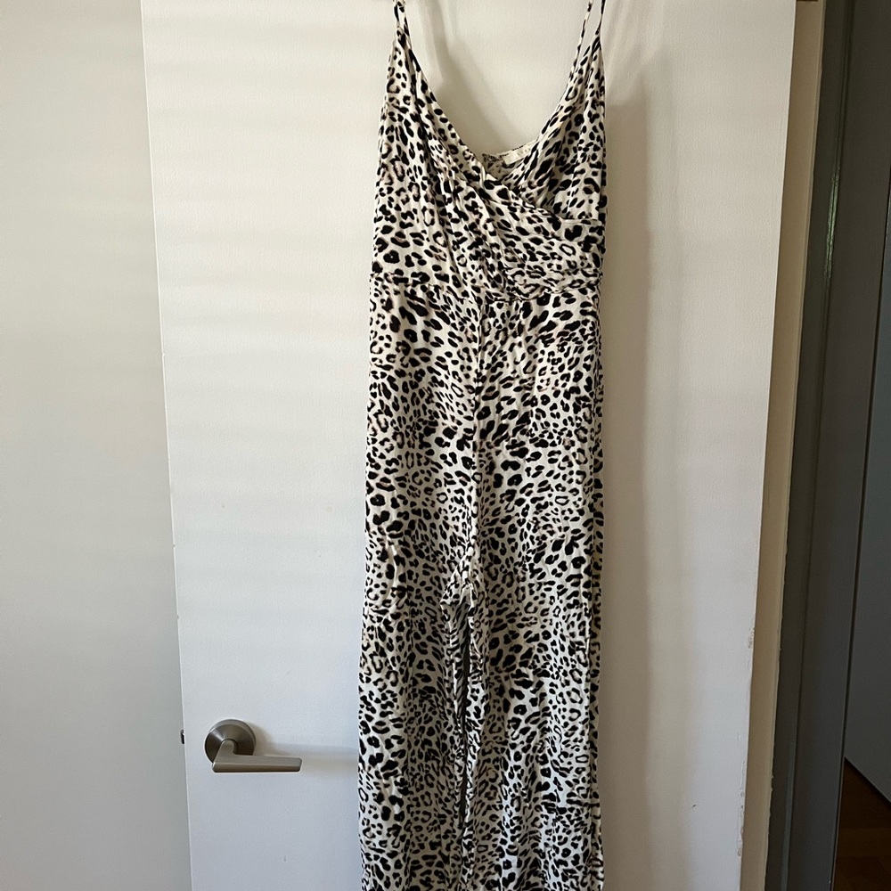Lush Snow Leopard Jumpsuit